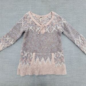 FREE PEOPLE LOVE BUG NORDIC SWEATER SZ L